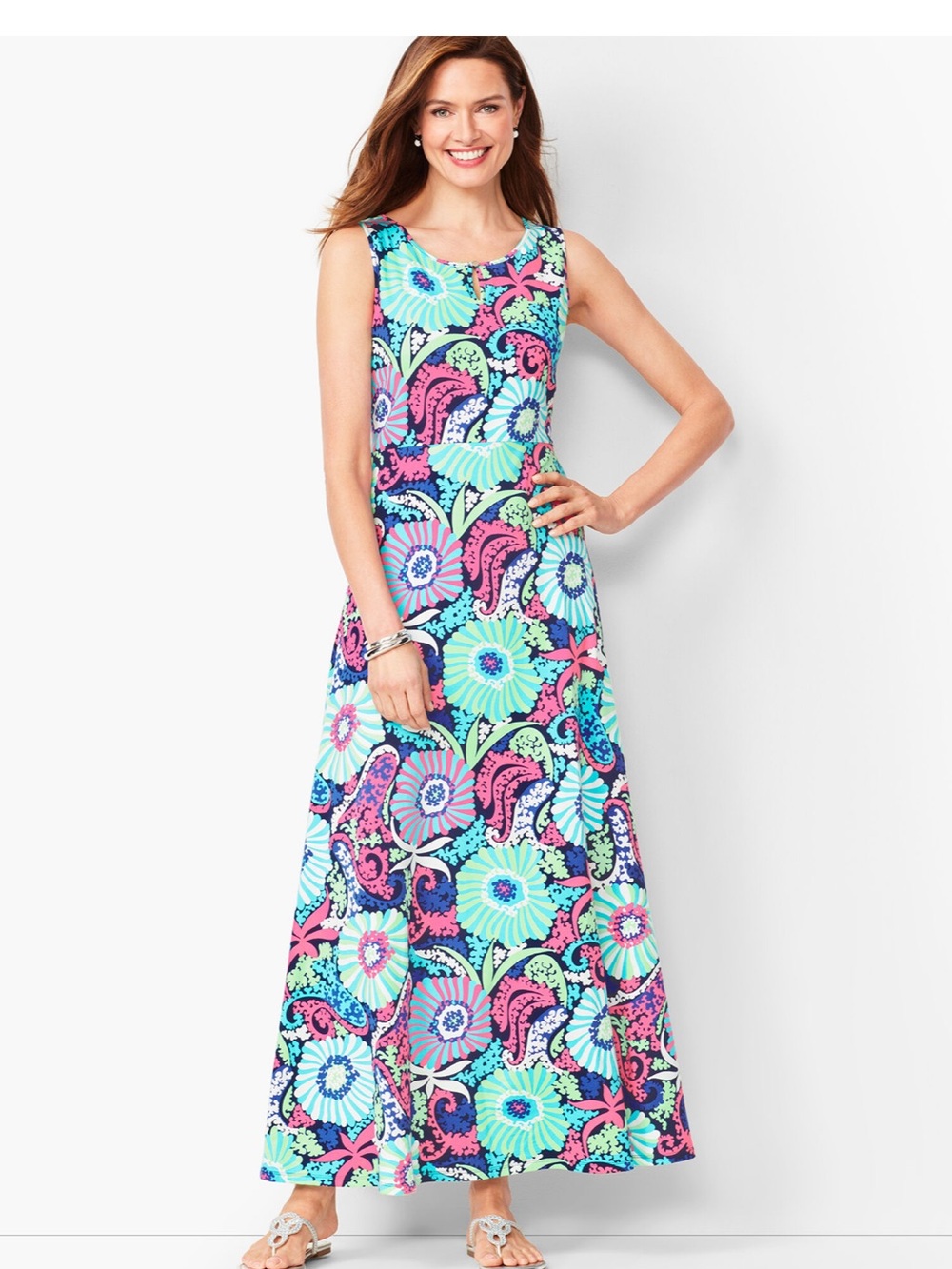 Talbots Floral Maxi Dress